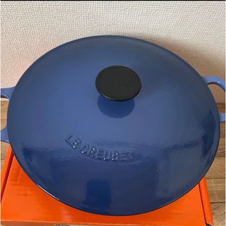 ルクルーゼ(LE CREUSET)の●新品●LeCreuset ル クルーゼ マルミット 26cm コバルトブルー(鍋/フライパン)