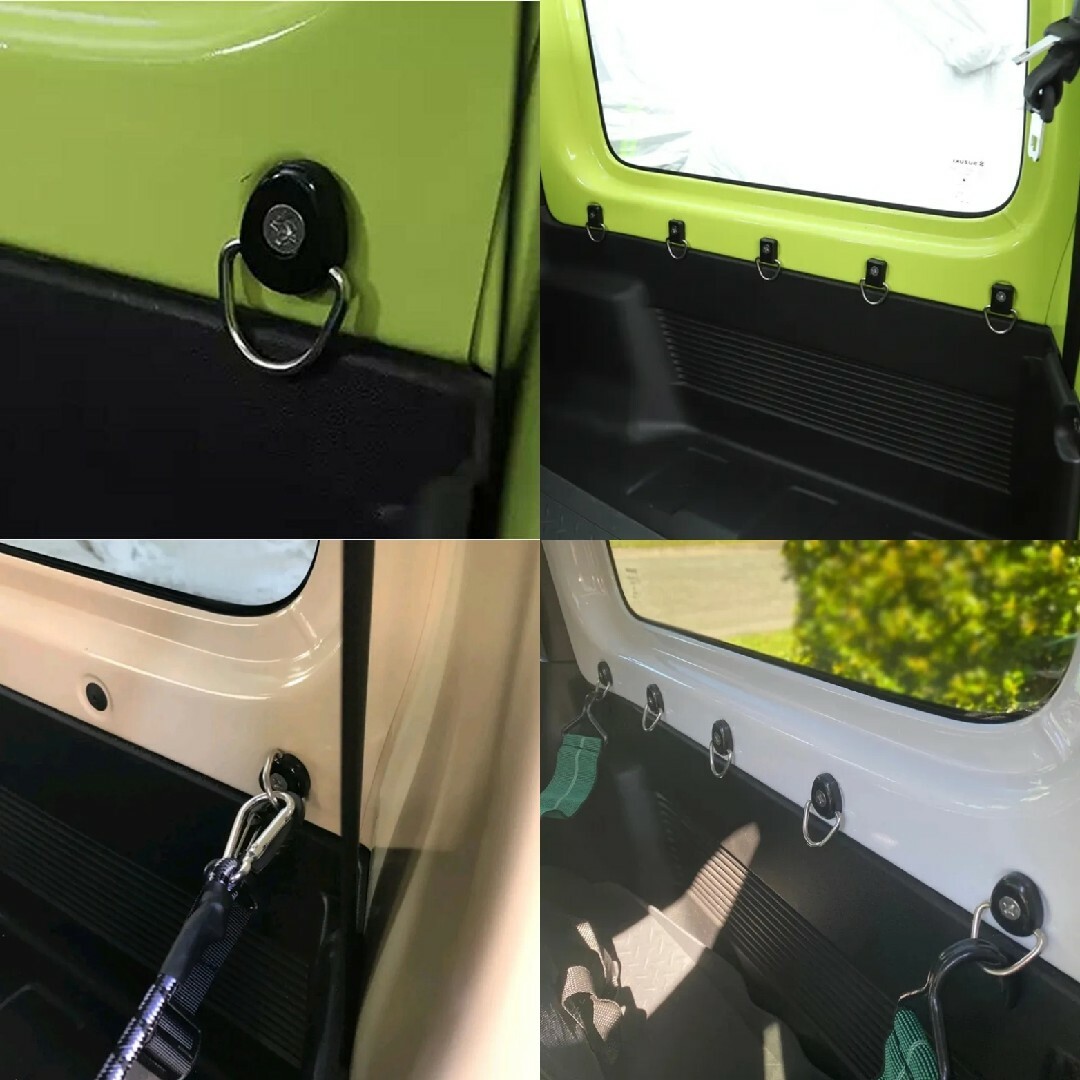 荷室フック ジムニー ハスラー Dリング 丸型 ネジ ワッシャー 10セット 自動車/バイクの自動車(車内アクセサリ)の商品写真