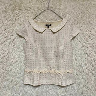 トッカ(TOCCA)の【未使用品】TOCCA トッカ　トップス　リボン　０　オンワード(シャツ/ブラウス(半袖/袖なし))