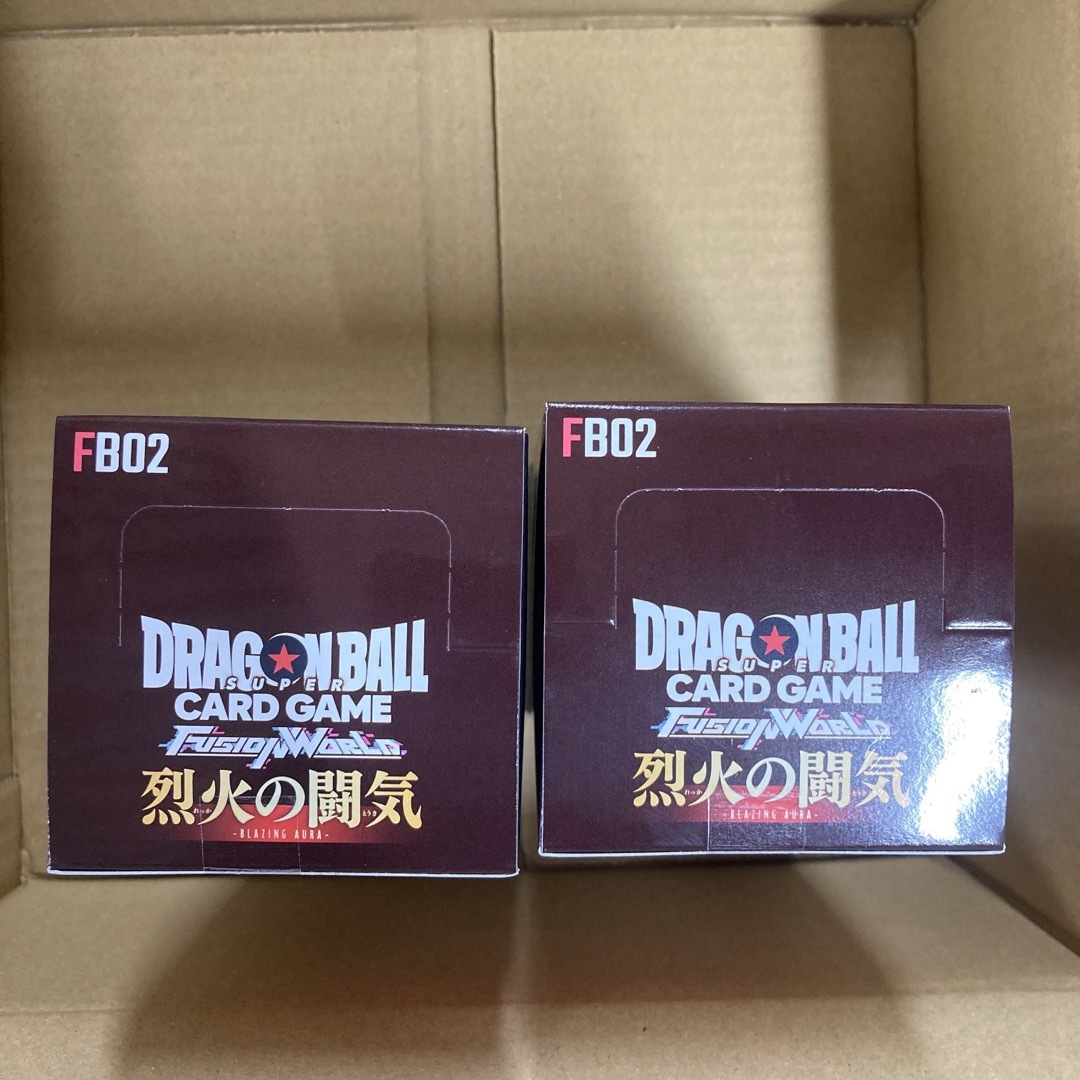 ドラゴンボール　フュージョンワールド　烈火の闘気　未開封テープ付　2box エンタメ/ホビーのトレーディングカード(Box/デッキ/パック)の商品写真