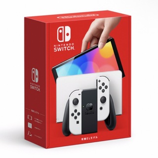 ニンテンドースイッチ(Nintendo Switch)の【美品】Nintendo Switch 有機ELモデル　ホワイト(家庭用ゲーム機本体)