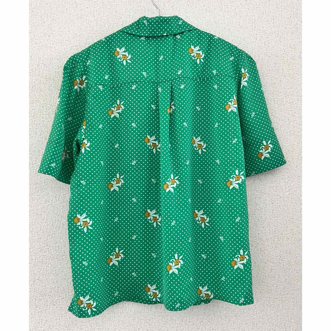 SLY(スライ)の【美品】SLY MARY DOTS TUCK SLEEVE シャツ 開襟 完売品 レディースのトップス(シャツ/ブラウス(半袖/袖なし))の商品写真