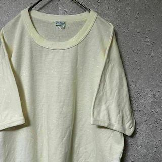 Valenti 無地 Tシャツ 半袖 イタリア ゆるダボ ホワイト XL(Tシャツ/カットソー(半袖/袖なし))
