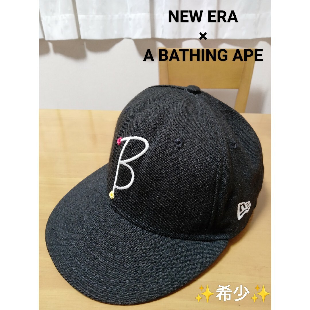 A BATHING APE(アベイシングエイプ)の【№626】✨A BATHING APE✖NEW ERA キャップ 希少 レア メンズの帽子(キャップ)の商品写真