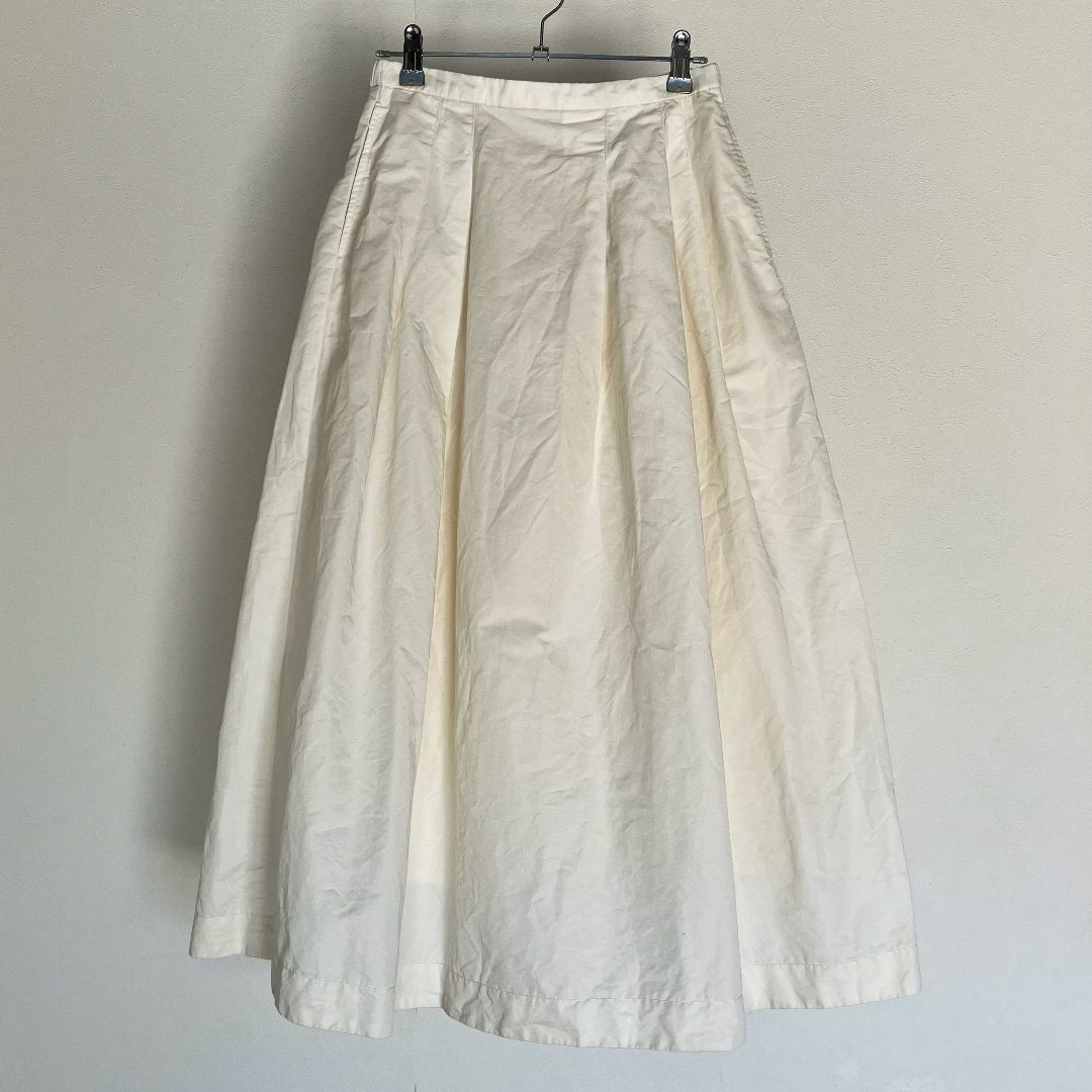 かぐれ(カグレ)のかぐれ リネンコットンフレアスカート(オフホワイト) レディースのスカート(ロングスカート)の商品写真