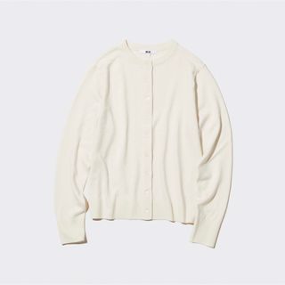 ユニクロ(UNIQLO)のユニクロ　エクストラファインメリノクルーネックカーディガン　長袖(カーディガン)