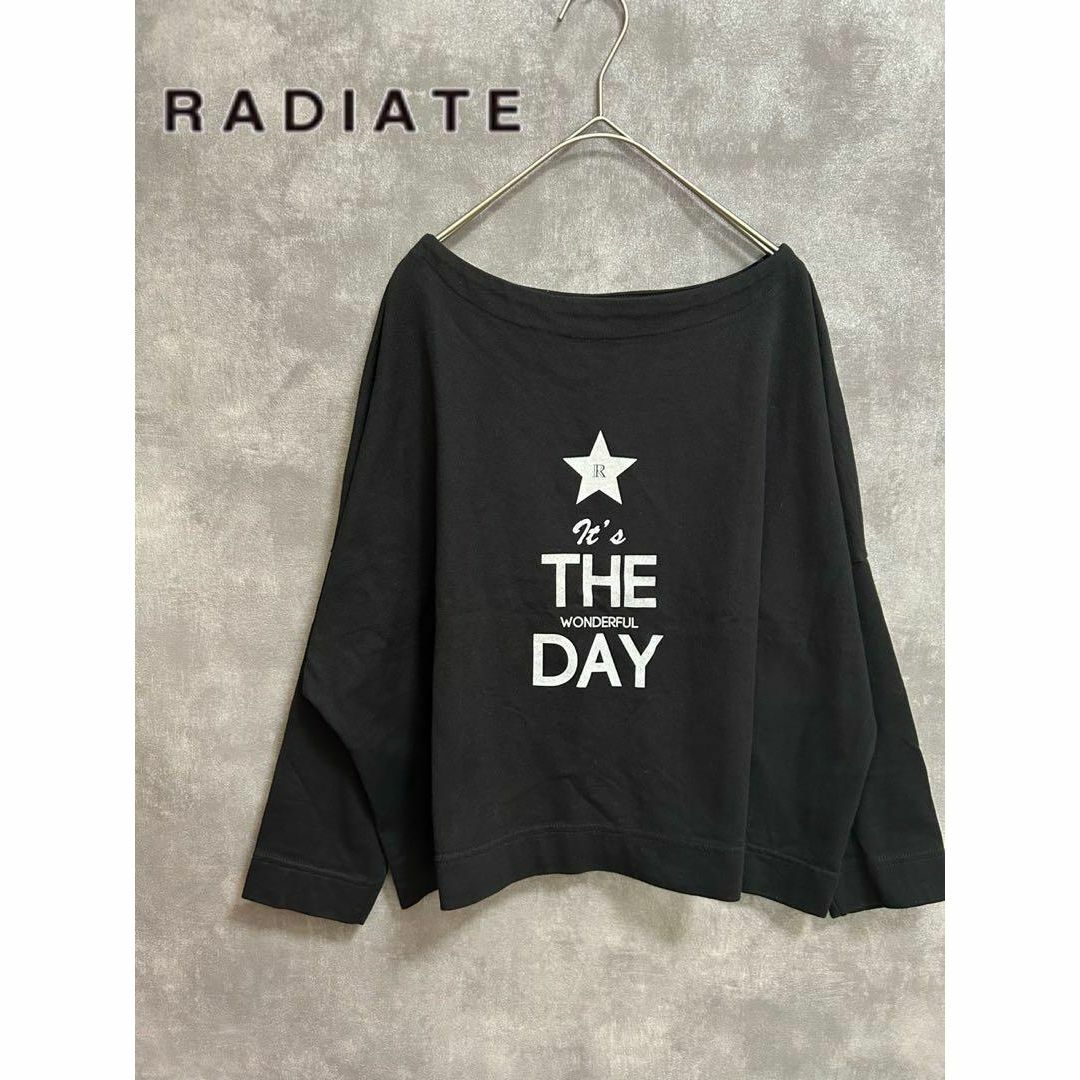 SCOT CLUB(スコットクラブ)のRADIATE✦ラディエイト　ロングTシャツ　ブラック　スコットクラブ レディースのトップス(Tシャツ(長袖/七分))の商品写真