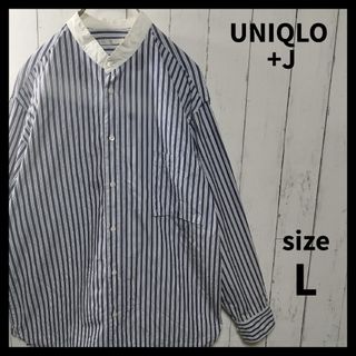 ユニクロ(UNIQLO)の【UNIQLO +J】スーピマコットンオーバーサイズスタンドカラーシャツ　954(シャツ)