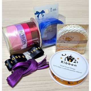 DAISO - ハンドメイド素材 リボン リボンシール