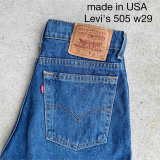 リーバイス(Levi's)の美品90s USA製 Levi's 505デニム ジーンズ ライトブルー W29(デニム/ジーンズ)