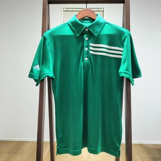 アディダス(adidas)のADIDAS GOLF アディダスゴルフ　メンズ　半袖　ポロシャツ　緑　S(ウエア)