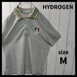 HYDROGEN - 【HYDROGEN】Skull Embroidery Polo Shirt