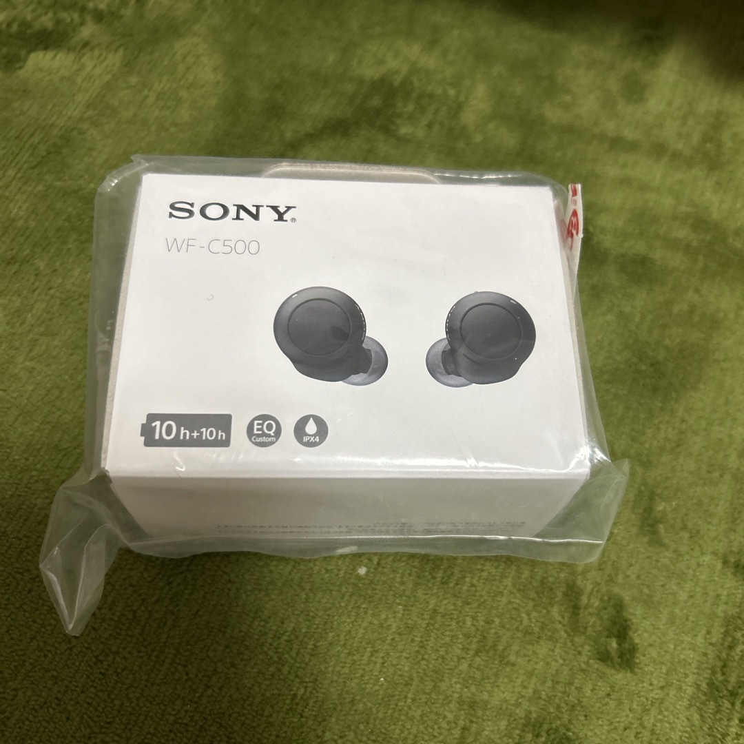 SONY フルワイヤレスイヤホン ブラック WF-C500(B)