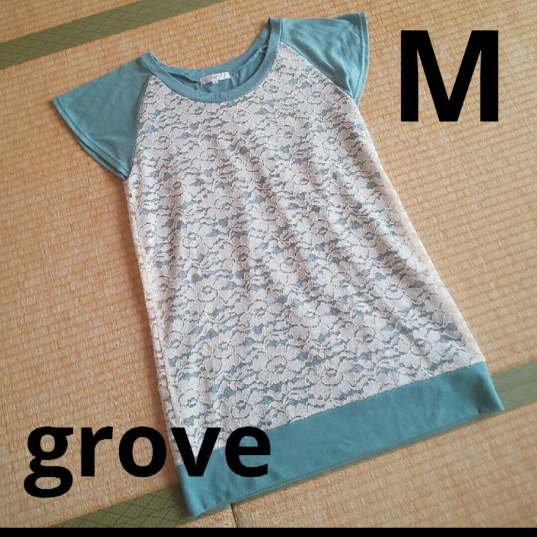 grove(グローブ)のgrove 半袖カットソー レディースのトップス(カットソー(半袖/袖なし))の商品写真