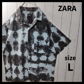 【ZARA】Patterned Canvan Shirt　D1037