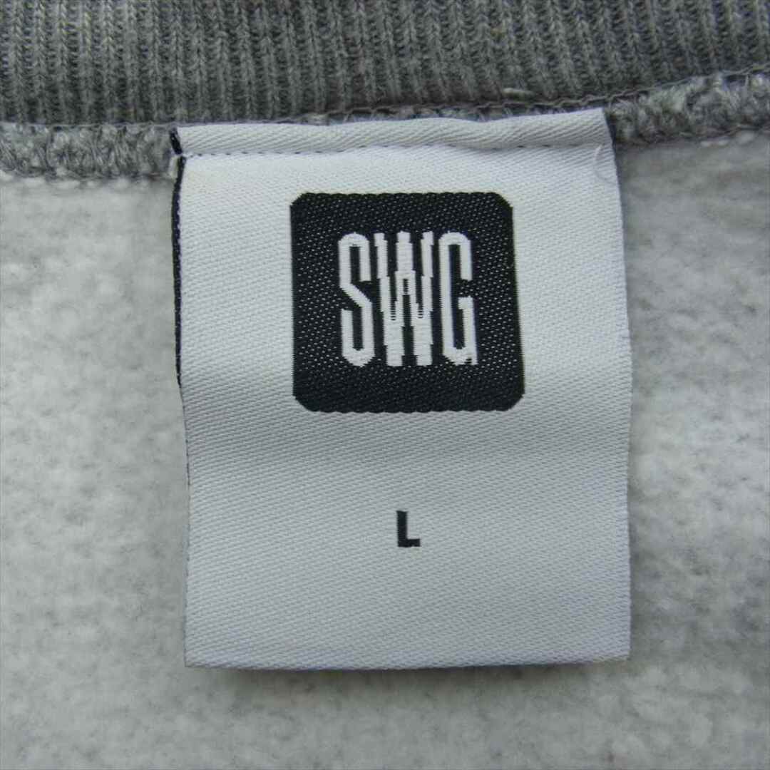 SWAGGER(スワッガー)のSWAGGER スワッガー スウェット SWGLSH-435 REVIVAL プリント クルーネック スウェット グレー グレー系 L【中古】 メンズのトップス(スウェット)の商品写真