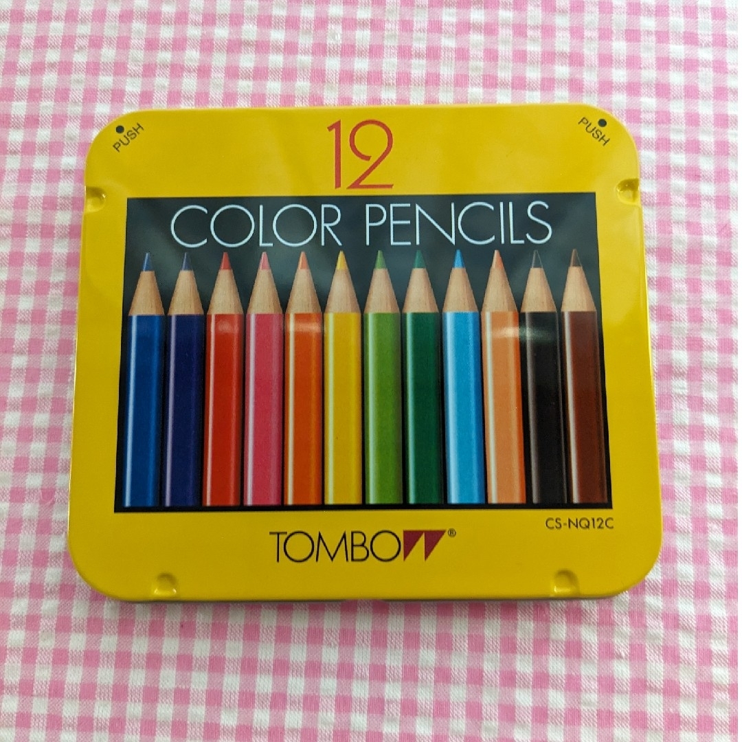 ＃🍀ＴOＭBO色鉛筆12色🍀ポーチ付きです。 キッズ/ベビー/マタニティのキッズ/ベビー/マタニティ その他(その他)の商品写真