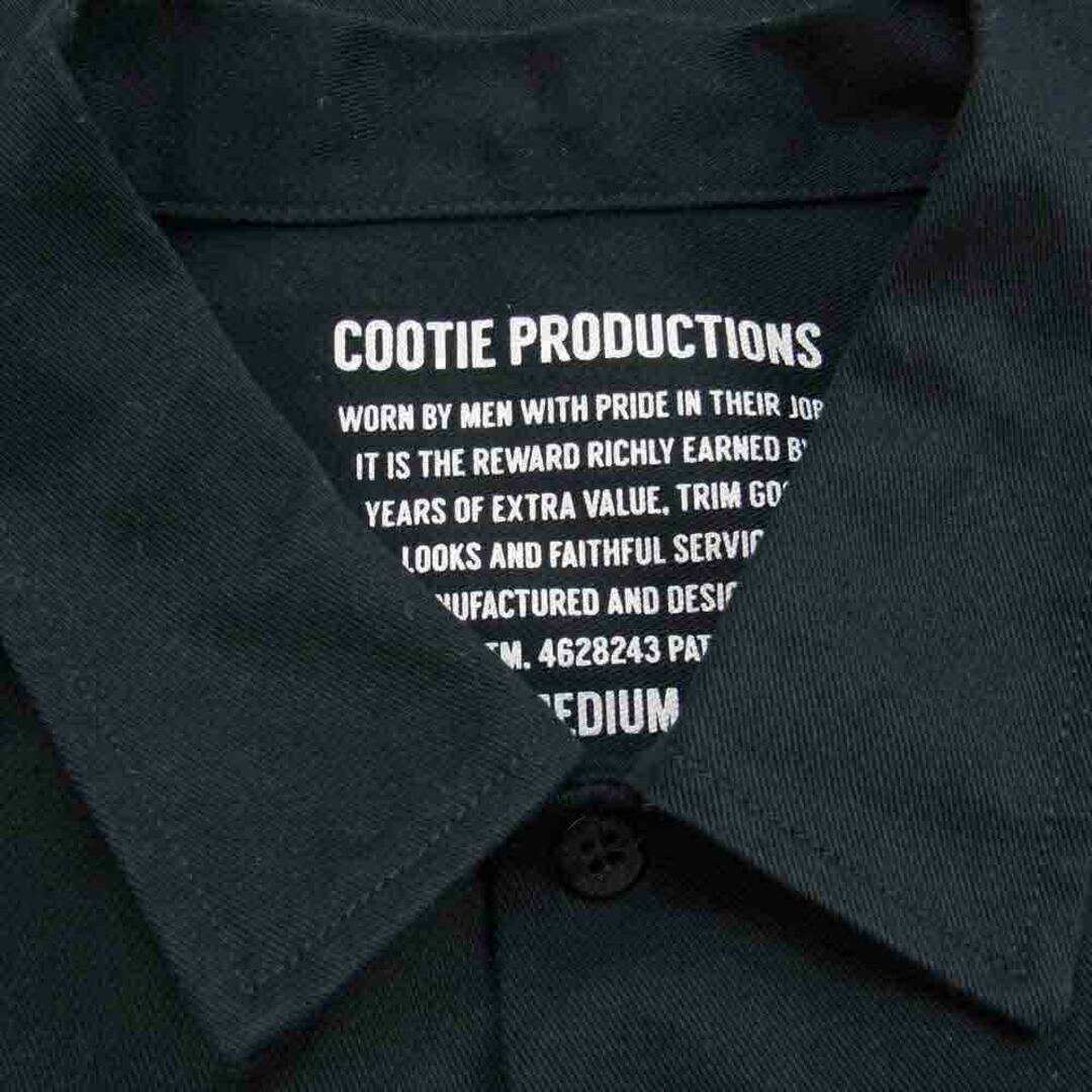 COOTIE(クーティー)のCOOTIE クーティー ジャケット 20AW CTE-20A204D × Dickies ディッキーズ コットン ポリエステル CPO シャツ ジャケット  ブラック系 M【中古】 メンズのジャケット/アウター(その他)の商品写真