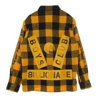 ビリオネアボーイズクラブ(BBC)のBillionaire Boys Club ビリオネアボーイズクラブ 長袖シャツ BBCJP203W001 コットン フランネル チェック 長袖 シャツ イエロー系 M【極上美品】【中古】(シャツ)