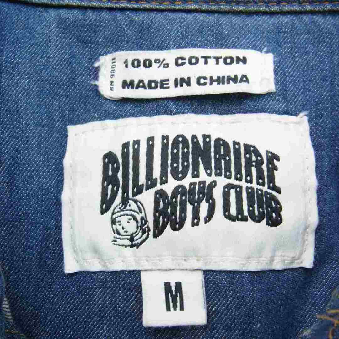 BBC(ビリオネアボーイズクラブ)のBillionaire Boys Club ビリオネアボーイズクラブ その他トップス DENIM SHIRT グラデーション ロゴ デニム 長袖 シャツ インディゴブルー系 M【中古】 メンズのトップス(タンクトップ)の商品写真