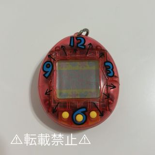 バンダイ(BANDAI)のたまごっち　初代　スケルトンピンク　時計柄(家庭用ゲーム機本体)