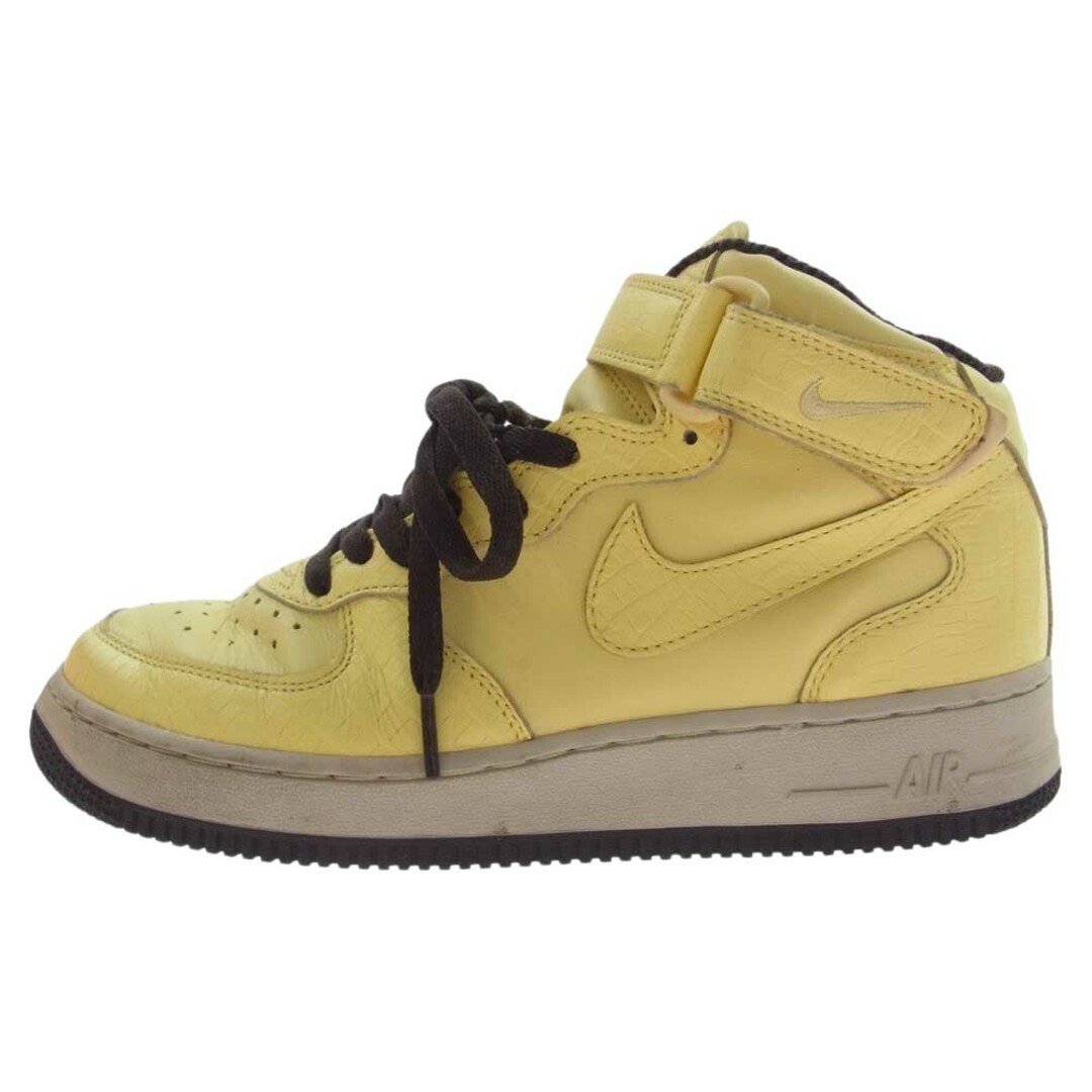 NIKE(ナイキ)のNIKE ナイキ スニーカー 310765-771 AIR FORCE1 MID エアフォース1 ミッド ハイカット スニーカー イエロー系 26cm【中古】 メンズの靴/シューズ(スニーカー)の商品写真