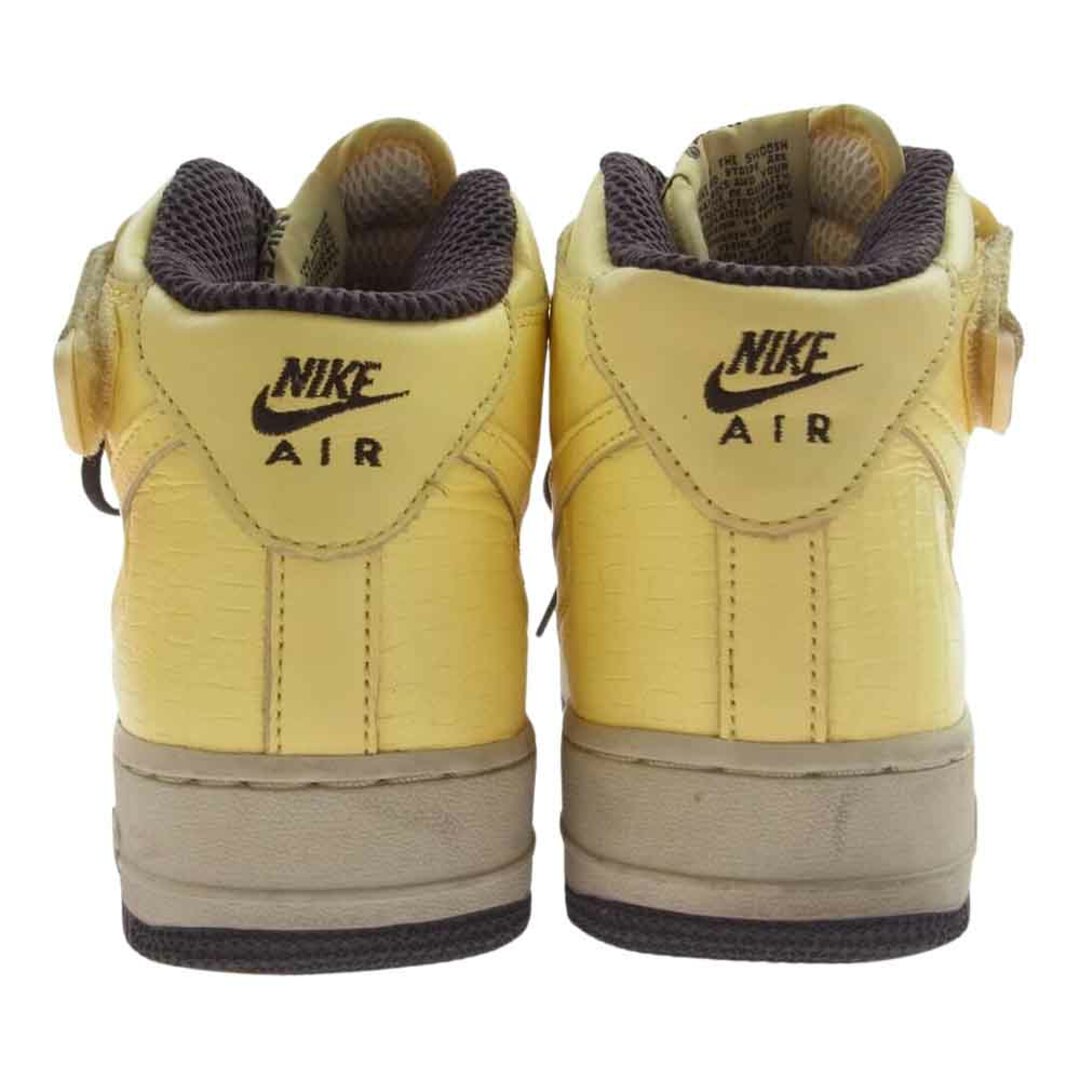 NIKE(ナイキ)のNIKE ナイキ スニーカー 310765-771 AIR FORCE1 MID エアフォース1 ミッド ハイカット スニーカー イエロー系 26cm【中古】 メンズの靴/シューズ(スニーカー)の商品写真