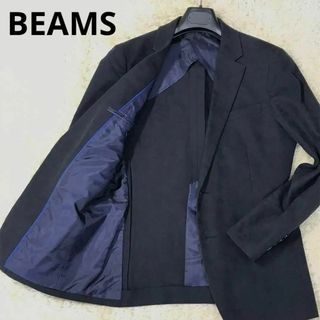 ビームス(BEAMS)のBEAMS サマージャケット　ブラック 黒　カモフラージュ柄【Ｍサイズ】(テーラードジャケット)