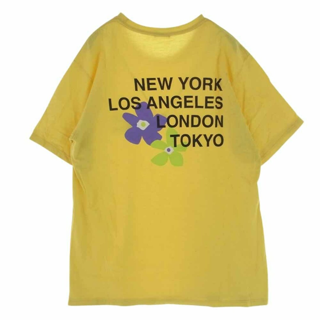 STUSSY(ステューシー)のSTUSSY ステューシー Ｔシャツ フラワー プリント Tシャツ イエロー イエロー系 M【中古】 メンズのトップス(シャツ)の商品写真