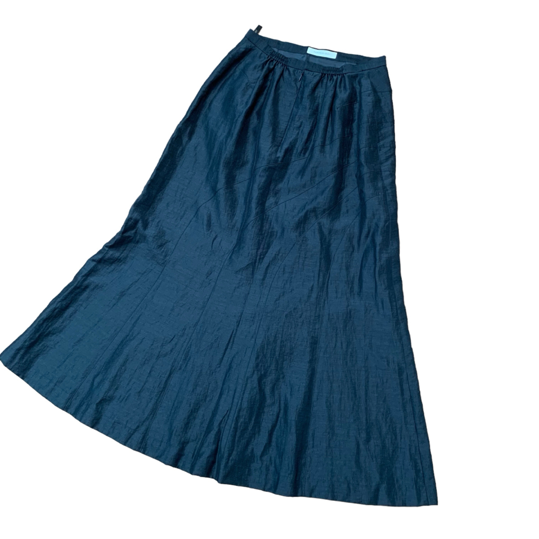 ノンノンドール　スカート　ロング　フレア　黒　L レディースのスカート(ロングスカート)の商品写真