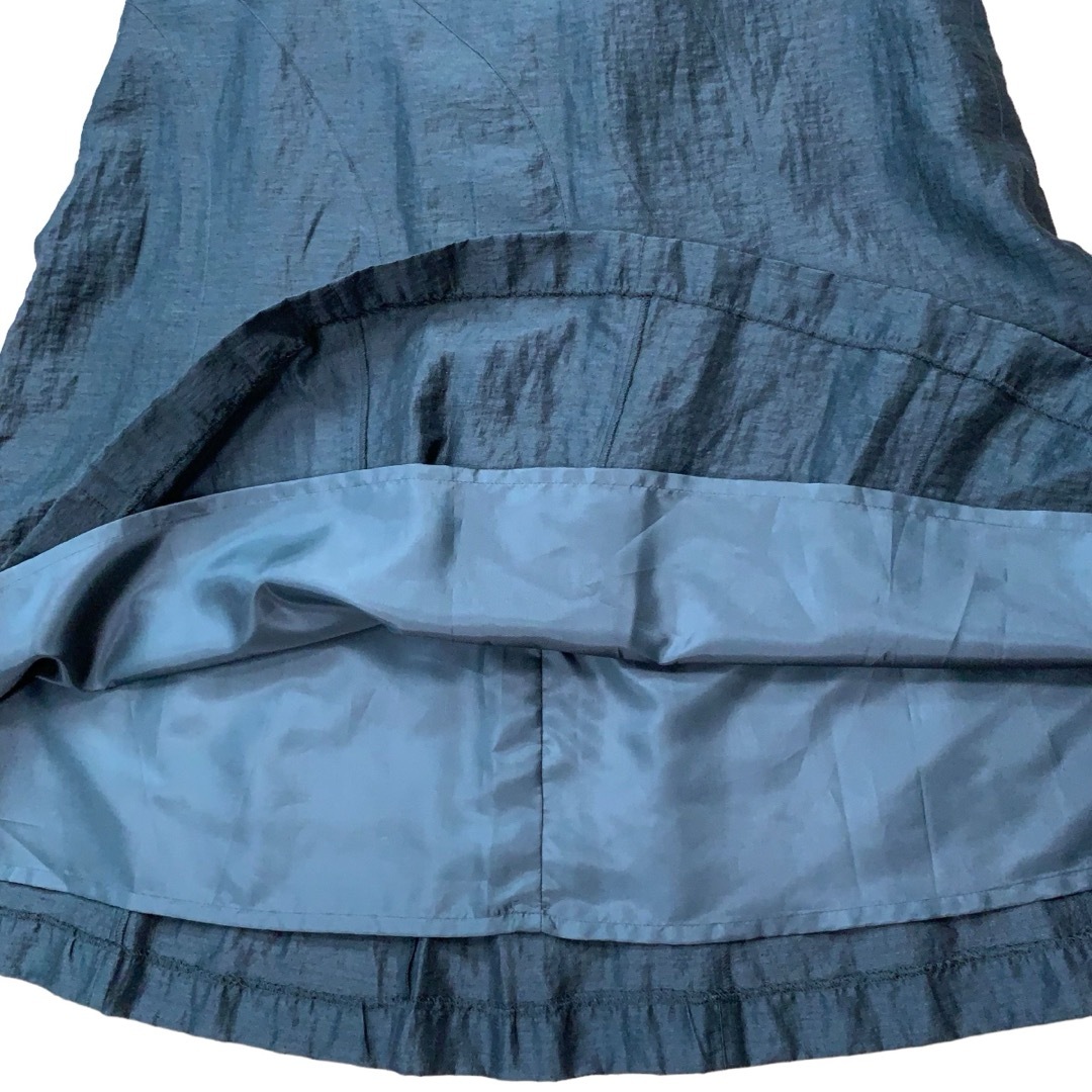 ノンノンドール　スカート　ロング　フレア　黒　L レディースのスカート(ロングスカート)の商品写真