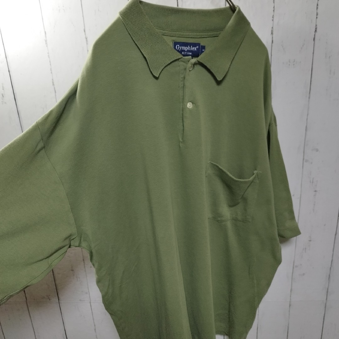 GYMPHLEX(ジムフレックス)の【Gymphlex】Oversize Polo Shirt　D1053 メンズのトップス(ポロシャツ)の商品写真