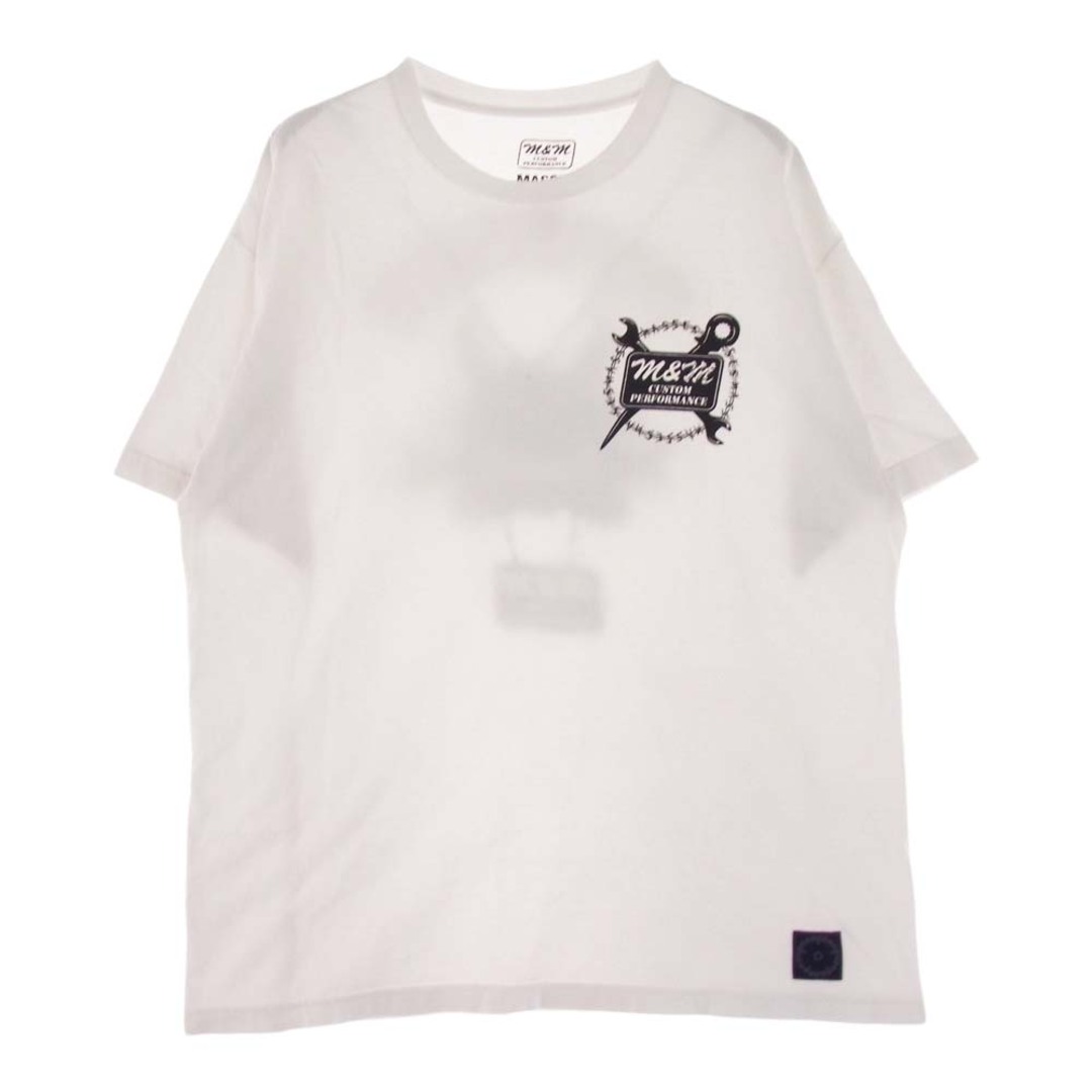 エムアンドエム M&M Ｔシャツ 22SS MASSES MAD DOG TEE マシス ドッグ 半袖 Tシャツ カットソー ホワイト系 XL【中古】 メンズのトップス(シャツ)の商品写真