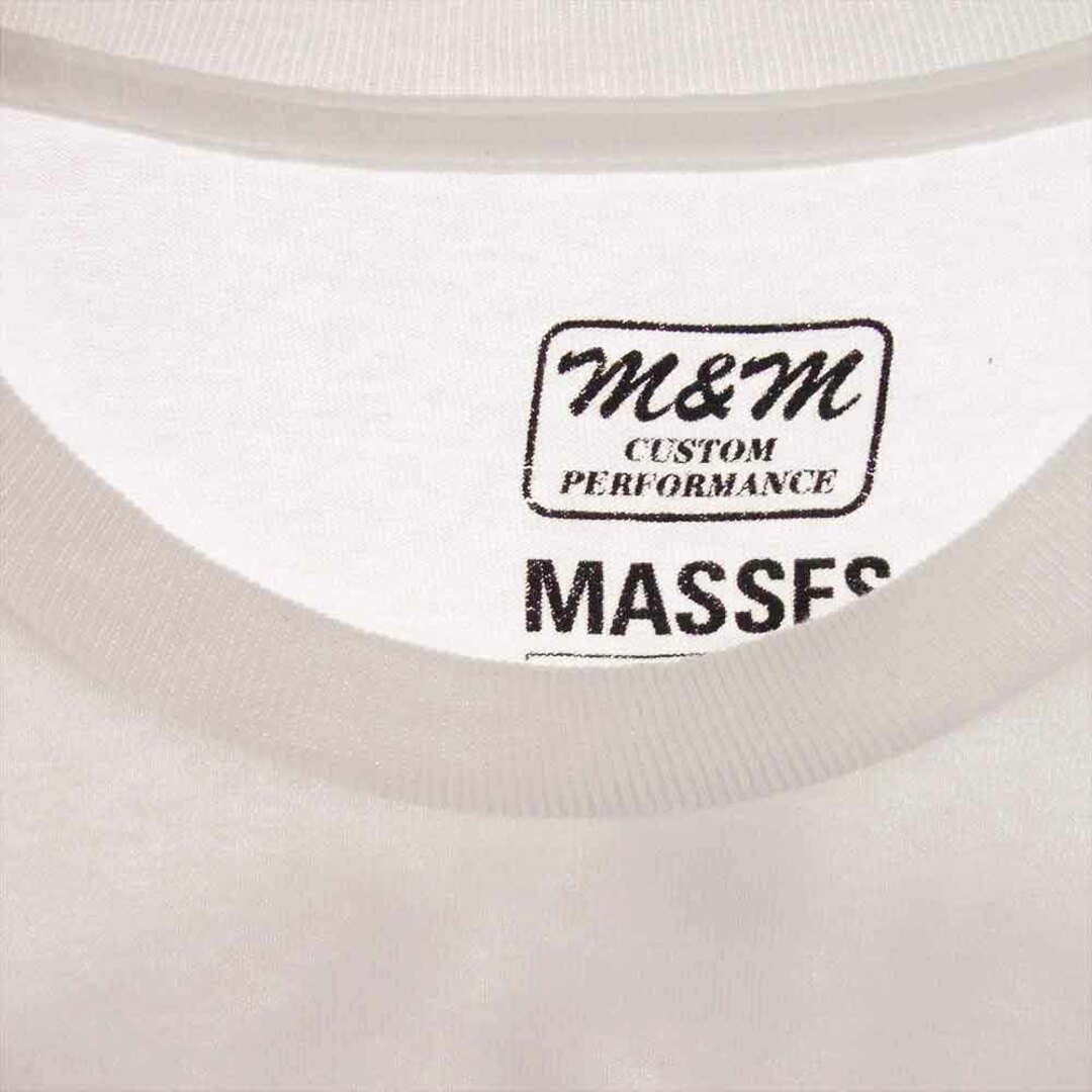 エムアンドエム M&M Ｔシャツ 22SS MASSES MAD DOG TEE マシス ドッグ 半袖 Tシャツ カットソー ホワイト系 XL【中古】 メンズのトップス(シャツ)の商品写真
