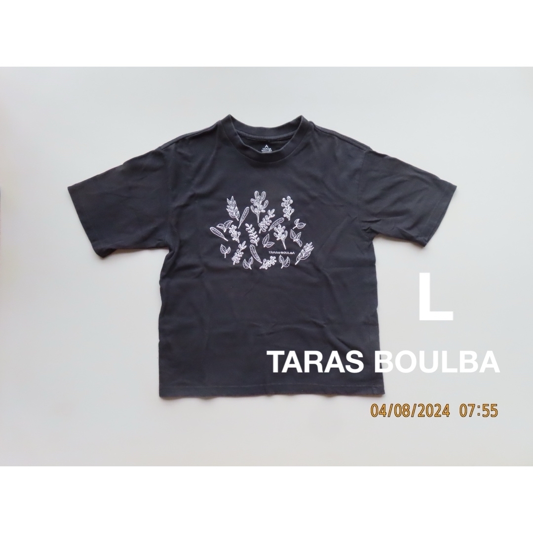 TARAS BOULBA ブラック　L  Tシャツ レディースのトップス(Tシャツ(半袖/袖なし))の商品写真