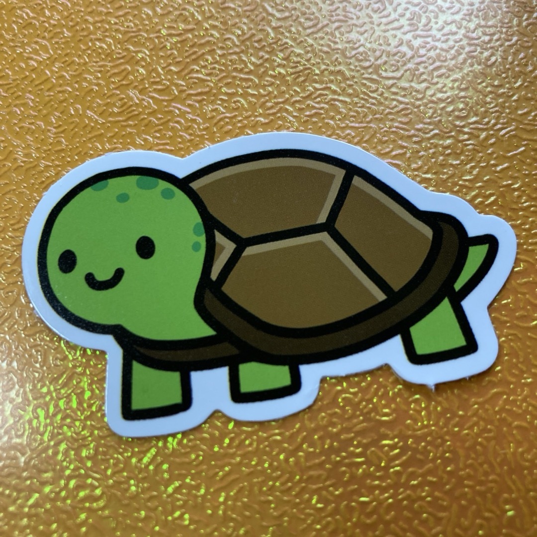 ⭐️人気⭐️茶色、緑⭐️カメの防水ステッカー Turtle Sticker 自動車/バイクの自動車(車外アクセサリ)の商品写真