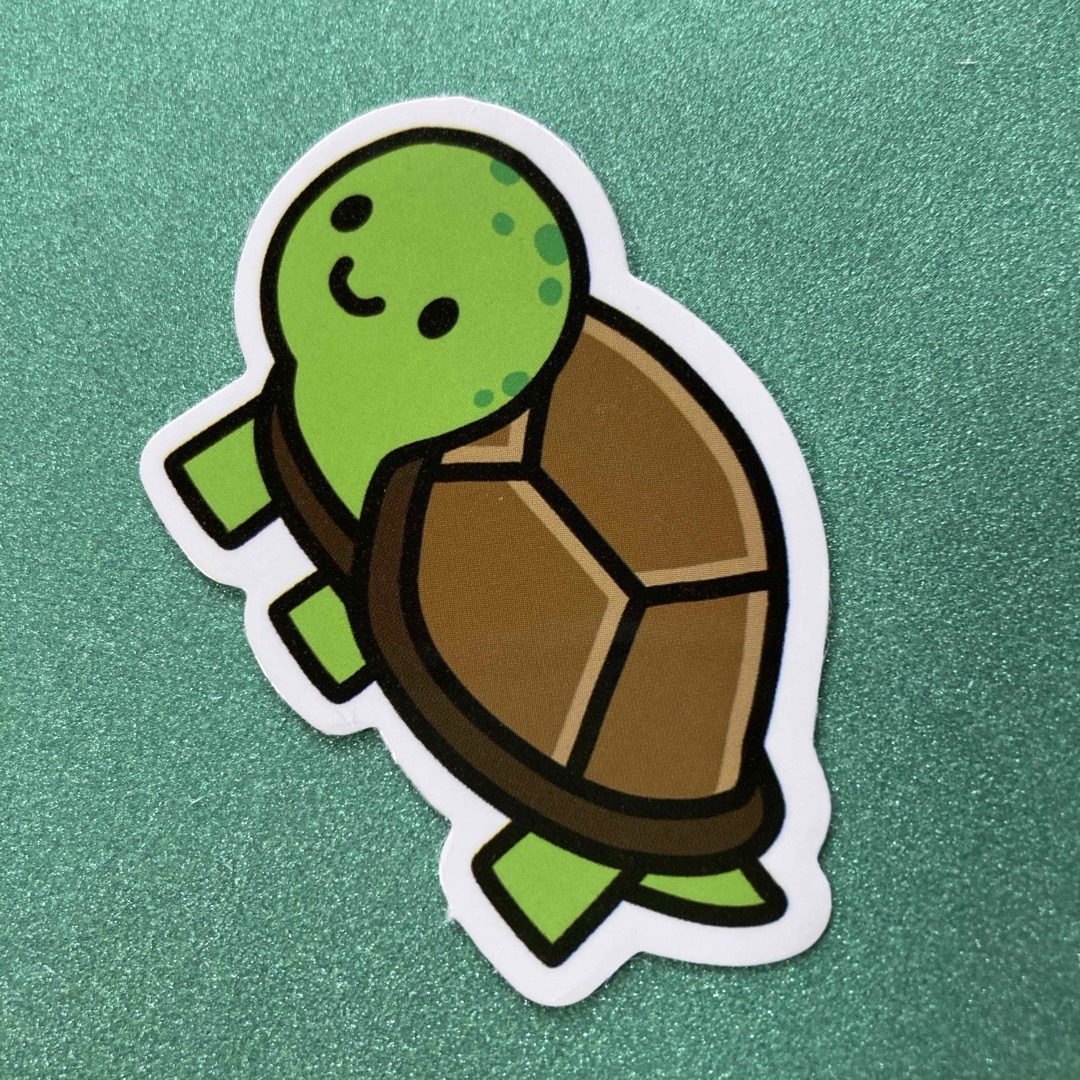 ⭐️人気⭐️茶色、緑⭐️カメの防水ステッカー Turtle Sticker 自動車/バイクの自動車(車外アクセサリ)の商品写真