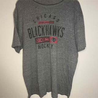 ブラックホーク(BLACKHAWK！)の『US古着』ブラックホークス　半袖Tシャツ　ブラックTシャツ　ダボっと(Tシャツ/カットソー(半袖/袖なし))