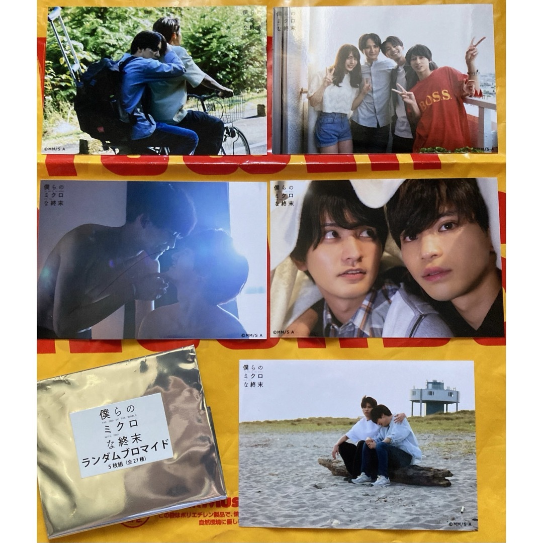 僕らのミクロな終末　ブロマイド5枚セット　瀬戸利樹、中田圭佑 エンタメ/ホビーのタレントグッズ(男性タレント)の商品写真