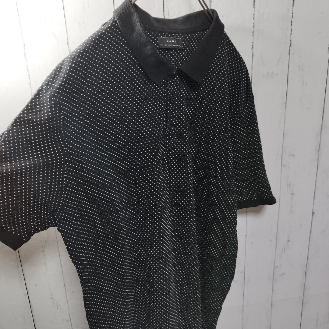 ZARA(ザラ)の【ZARA】Dot Patterned Polo Shirt メンズのトップス(ポロシャツ)の商品写真