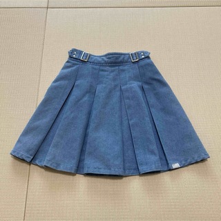 160㎝ ピンクラテ　デニム風スカート