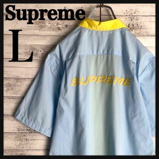 シュプリーム(Supreme)の9594【人気Lサイズ】シュプリーム☆バッグロゴ希少カラーシャツ　入手困難　美品(シャツ)