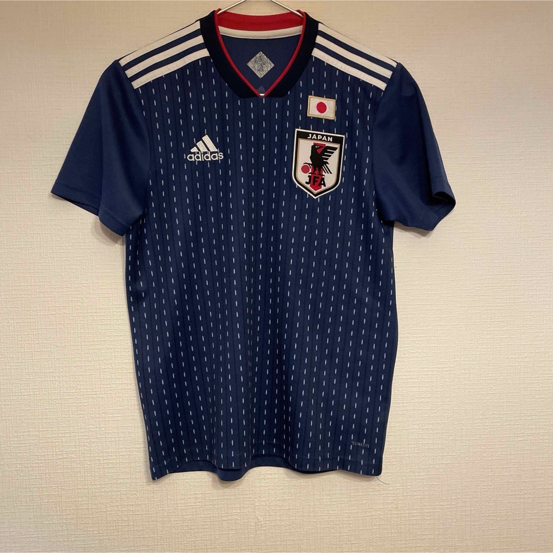 adidas(アディダス)の『美品』サッカー 日本代表 ユニホーム ジャパン　ゲームシャツ　ブルー　半袖 メンズのトップス(Tシャツ/カットソー(半袖/袖なし))の商品写真
