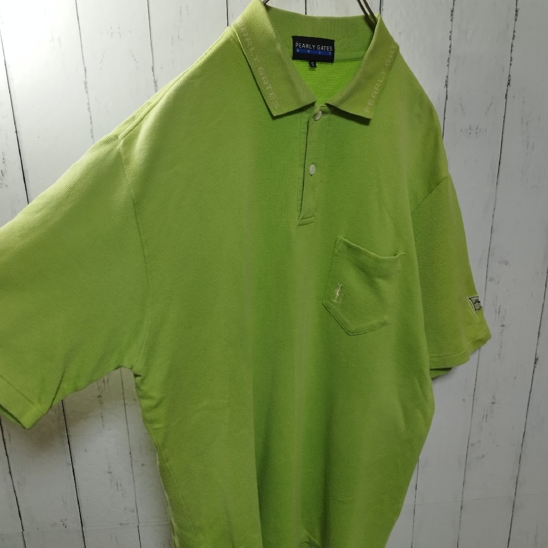 PEARLY GATES(パーリーゲイツ)の【PEARLY GATES】Pocket Knit Polo Shirt　D メンズのトップス(ポロシャツ)の商品写真