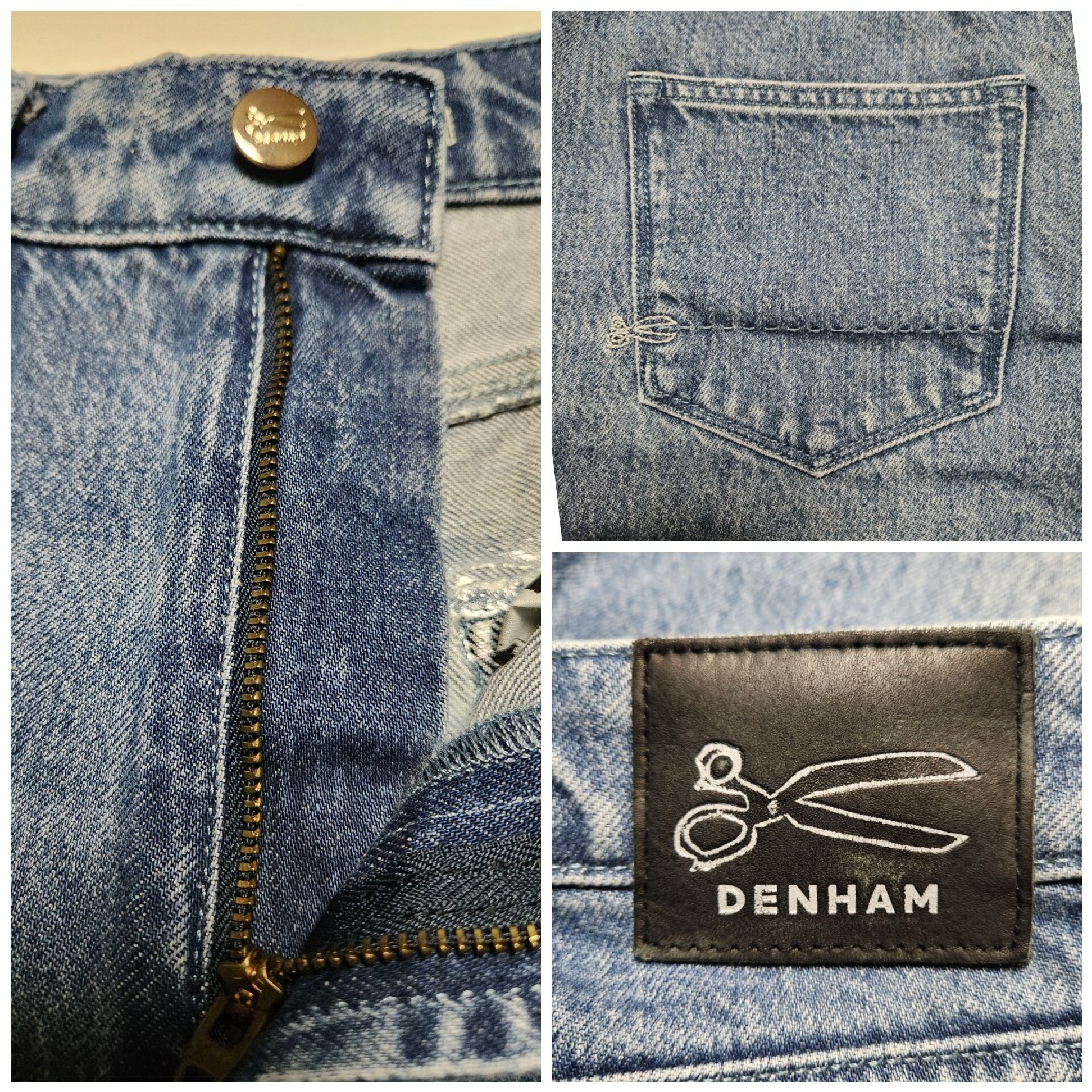 DENHAM(デンハム)の【美品】デンハム　GINZA WIDE LEG BL90'S　W26　レディース レディースのパンツ(デニム/ジーンズ)の商品写真