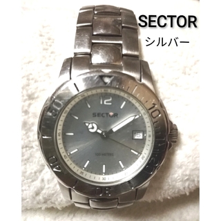 セクター(SECTOR)のSECTOR セクター 腕時計 クオーツ 稼働品 シルバー 腕周り約17㎝(腕時計(アナログ))