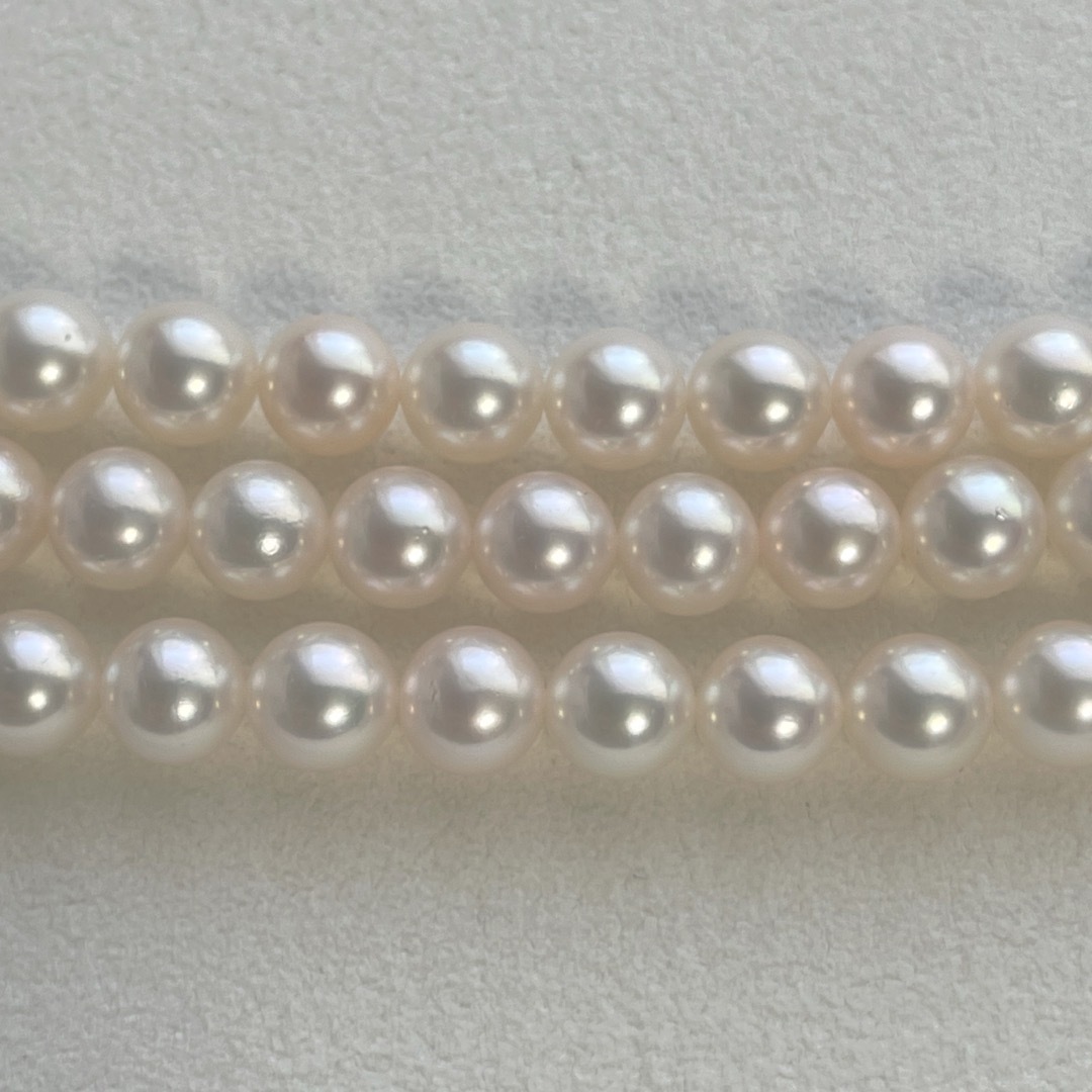 MIKIMOTO(ミキモト)の【美品】ミキモトあこやパールロングネックレス110cm シルバー メンズのアクセサリー(ネックレス)の商品写真