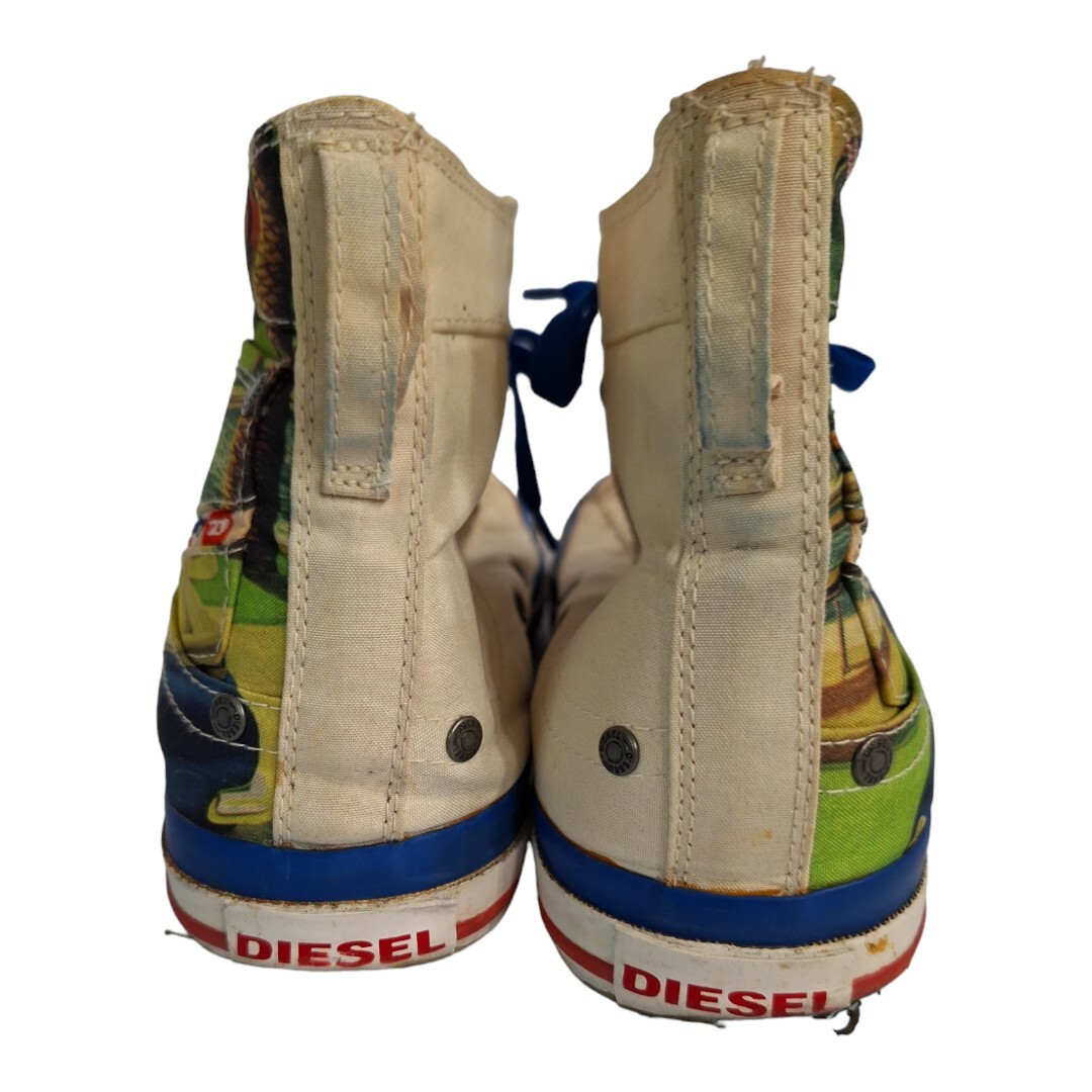DIESEL(ディーゼル)のDIESEL　ディーゼル 　プリントカラー　ハイカットスニーカー 27cm　美品 メンズの靴/シューズ(スニーカー)の商品写真