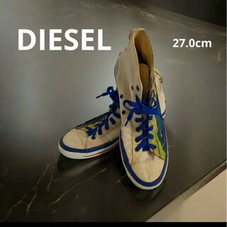 ディーゼル(DIESEL)のDIESEL　ディーゼル 　プリントカラー　ハイカットスニーカー 27cm　美品(スニーカー)