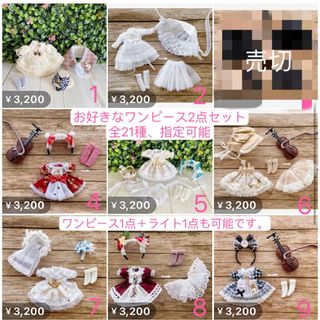 JANAYA ハンドメイド　オビツ11服　ワンピース2セット　指定可能　翌日発送(その他)